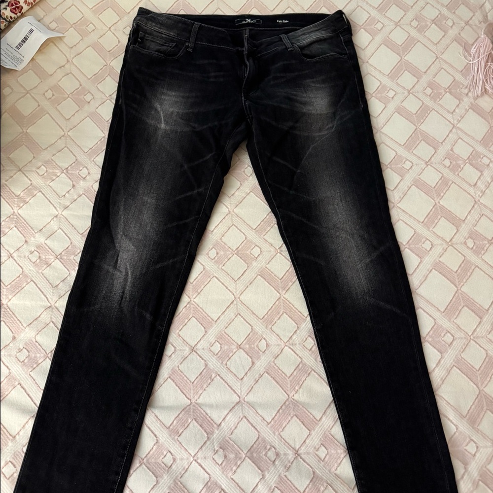34 Heritage Patty Duke skinny jean size 31, black with grey fade design